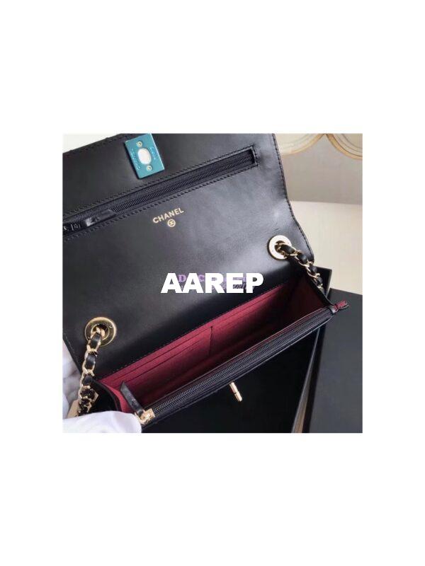 Replica Chanel Trendy CC Wallet On Chain bag A80982 black 10