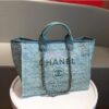 Replica Chanel A66942 Large Toile Deauville Shopping Bag in Pink Jacquard 2