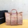 Replica Chanel A66942 Large Toile Deauville Shopping Bag in Gold 2