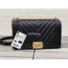 Replica Chanel's Gabrielle Hobo Bag Goatskin, Patent Goatskin Dark Blue