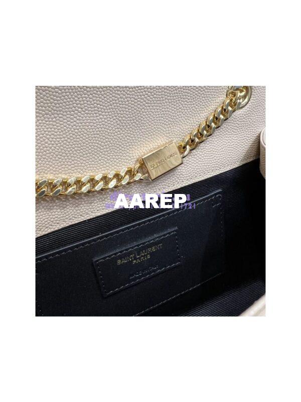 Replica YSL Saint Laurent Kate small chain bag in grain de poudre embossed leather 469390 Beige 9