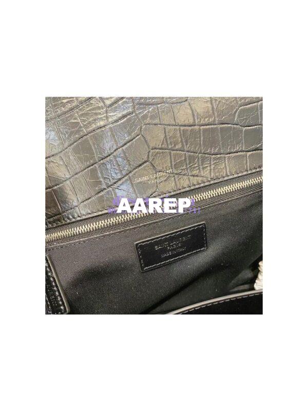Replica YSL Saint Laurent Niki Medium Chain Bag Crocodile-embossed Leather 633151 11