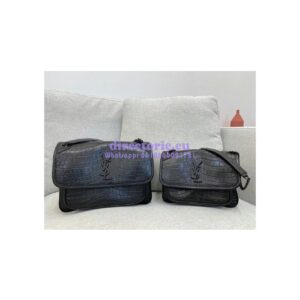 Replica YSL Saint Laurent Niki Baby Chain Bag Crocodile-embossed Leather 633151