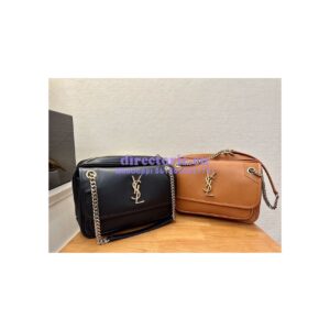 Replica YSL Saint Laurent Niki Camera Bag In Smooth Leather 712520 Vintage Cognac 2