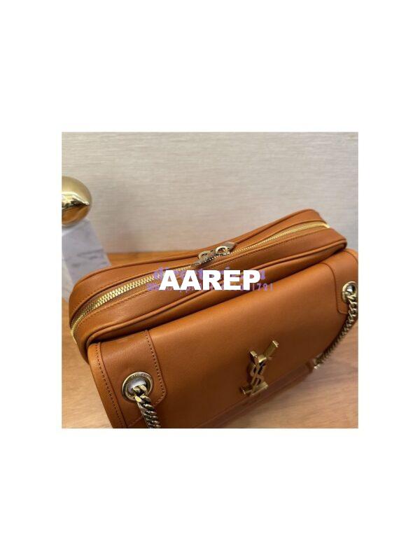 Replica YSL Saint Laurent Niki Camera Bag In Smooth Leather 712520 Vintage Cognac 6