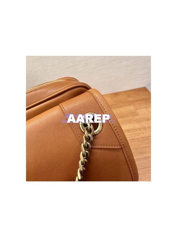 Replica YSL Saint Laurent Niki Camera Bag In Smooth Leather 712520 Vintage Cognac 11
