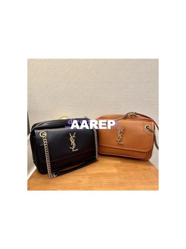 Replica YSL Saint Laurent Niki Camera Bag In Smooth Leather 712520 Black 3