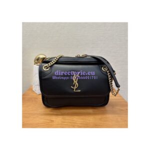 Replica YSL Saint Laurent Niki Camera Bag In Smooth Leather 712520 Black 2