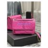 Replica YSL Saint Laurent Niki Baby Chain Bag In Crinkled Lambskin 633160 Neon Yellow 2