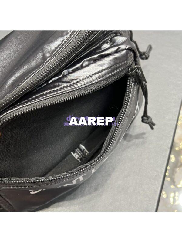 Replica YSL Saint Laurent Nuxx crossbody bag in nylon 581375 black 9
