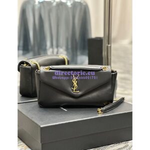 Replica Saint Laurent YSL Calypso In Lambskin 734153 Black