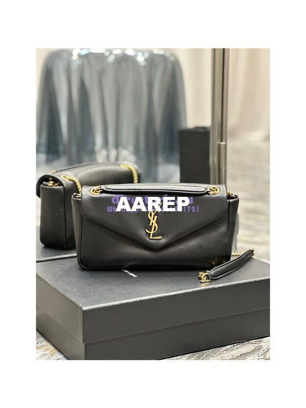 Replica Saint Laurent YSL Calypso In Lambskin 734153 Black 3
