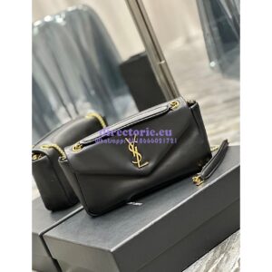 Replica Saint Laurent YSL Calypso In Lambskin 734153 Black 2