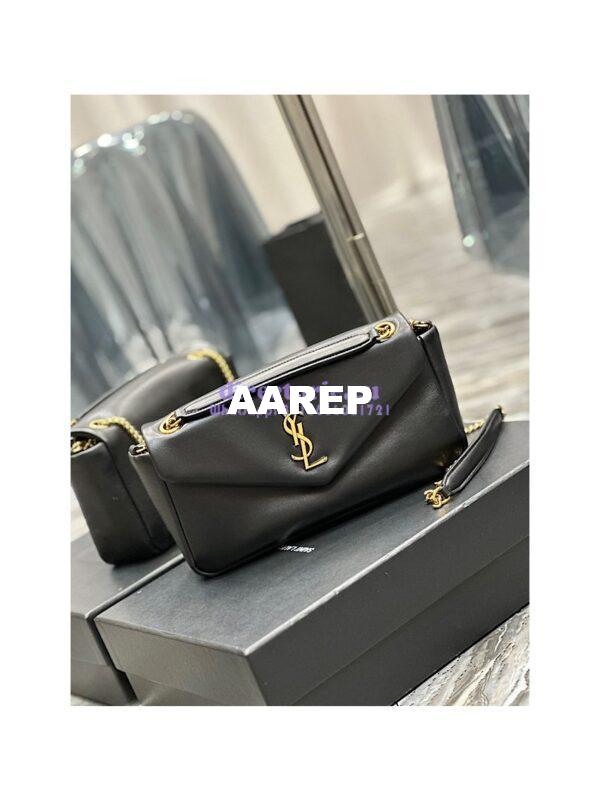 Replica Saint Laurent YSL Calypso In Lambskin 734153 Black 4