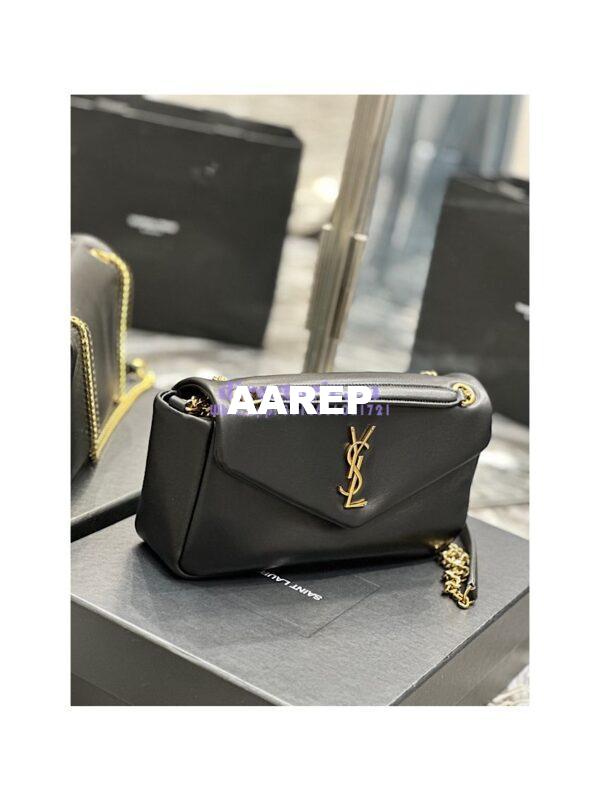 Replica Saint Laurent YSL Calypso In Lambskin 734153 Black 6