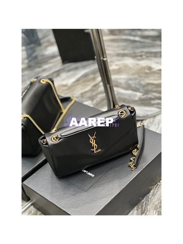 Replica Saint Laurent YSL Calypso In Lambskin 734153 Black 9