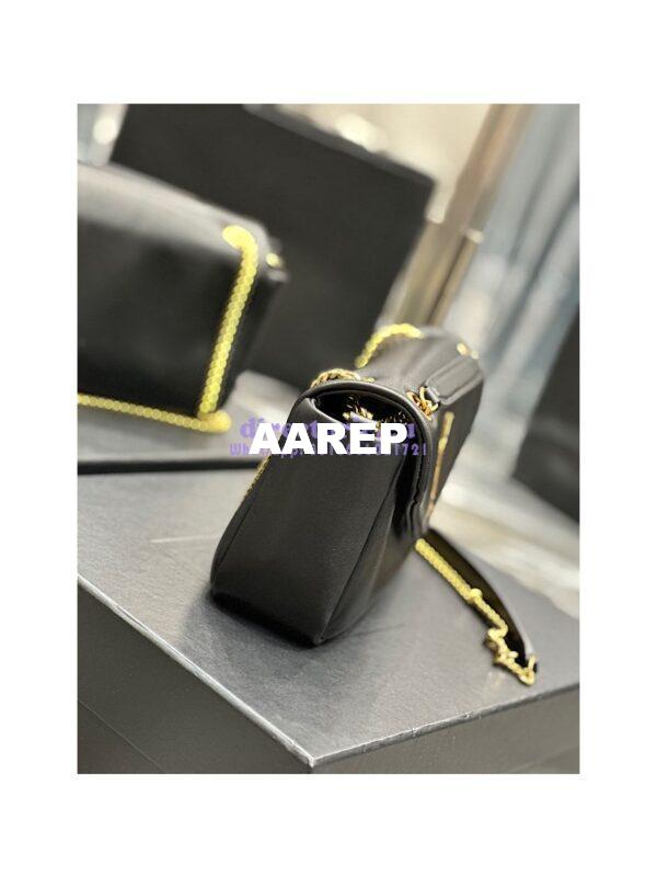 Replica Saint Laurent YSL Calypso In Lambskin 734153 Black 10