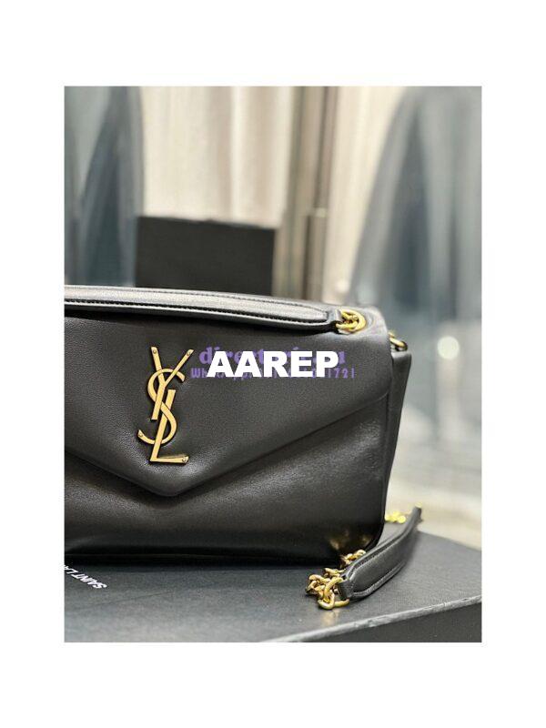 Replica Saint Laurent YSL Calypso In Lambskin 734153 Black 11