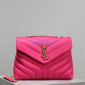 Replica Yves Saint Laurent YSL Loulou Small In Matelassé “Y” Leather Pink 494699 2