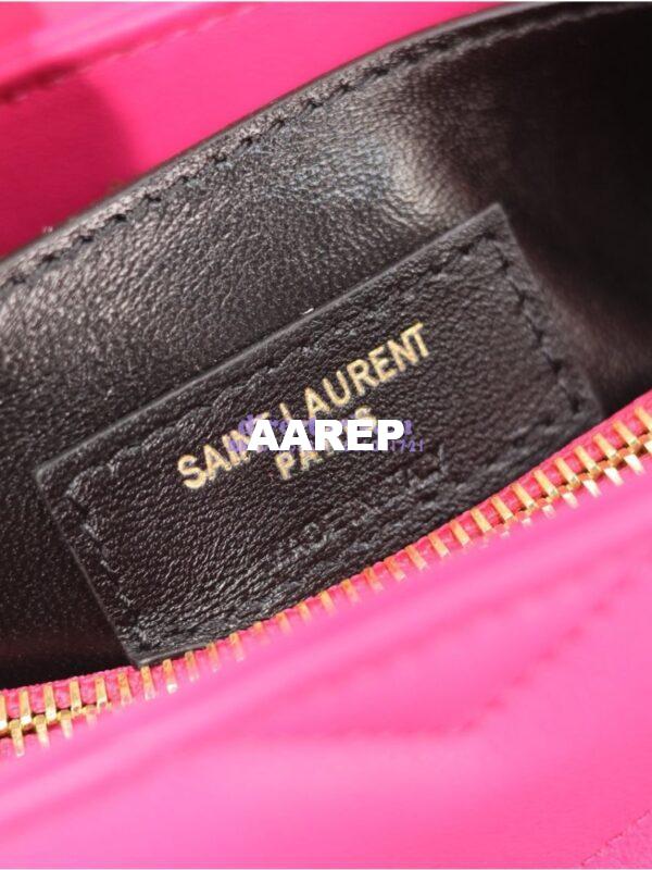 Replica Yves Saint Laurent YSL Loulou Small In Matelassé “Y” Leather Pink 494699 13