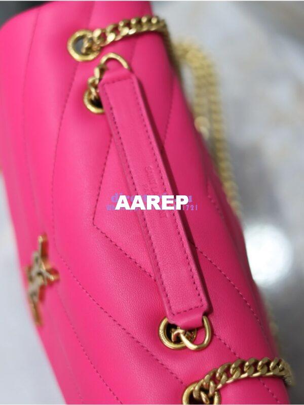 Replica Yves Saint Laurent YSL Loulou Small In Matelassé “Y” Leather Pink 494699 14