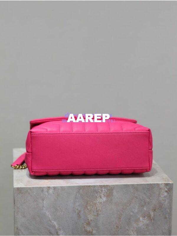 Replica Yves Saint Laurent YSL Loulou Small In Matelassé “Y” Leather Pink 494699 16