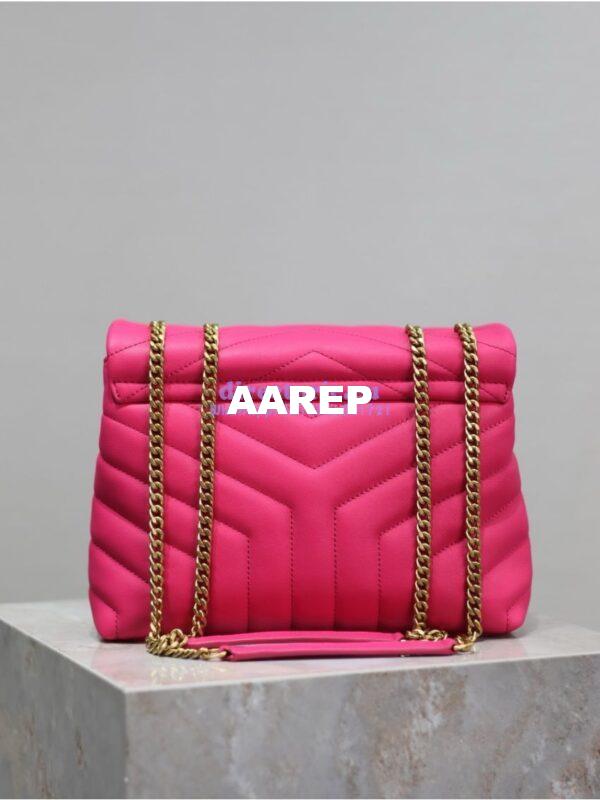 Replica Yves Saint Laurent YSL Loulou Small In Matelassé “Y” Leather Pink 494699 17