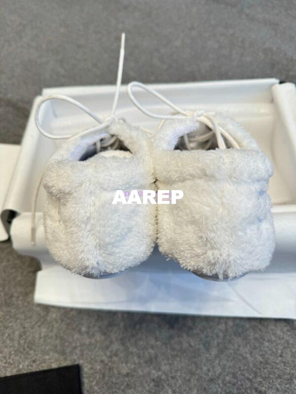 Replica Chanel 25SS Lace-Up Shoes in Fabric G46201 White 10