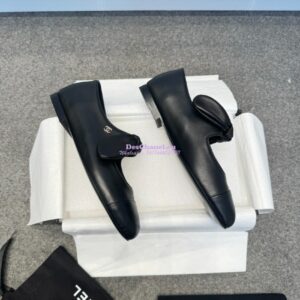 Replica Chanel 25SS Lambskin Mary Janes Ribbon G46149 Black 2