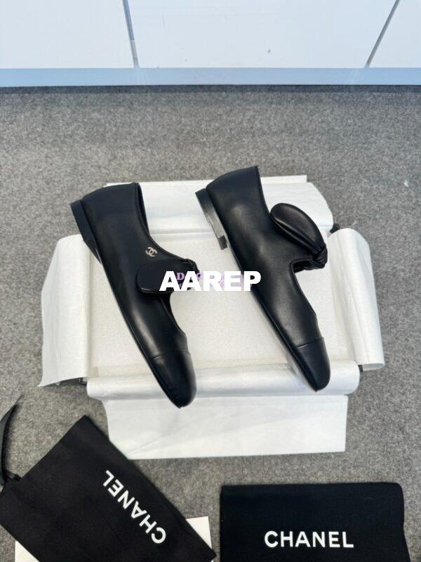 Replica Chanel 25SS Lambskin Mary Janes Ribbon G46149 Black 2