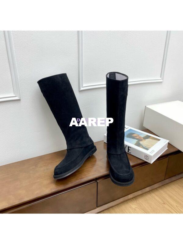 Replica Chanel 25C Suede Calfskin Boots G46117 Black 9