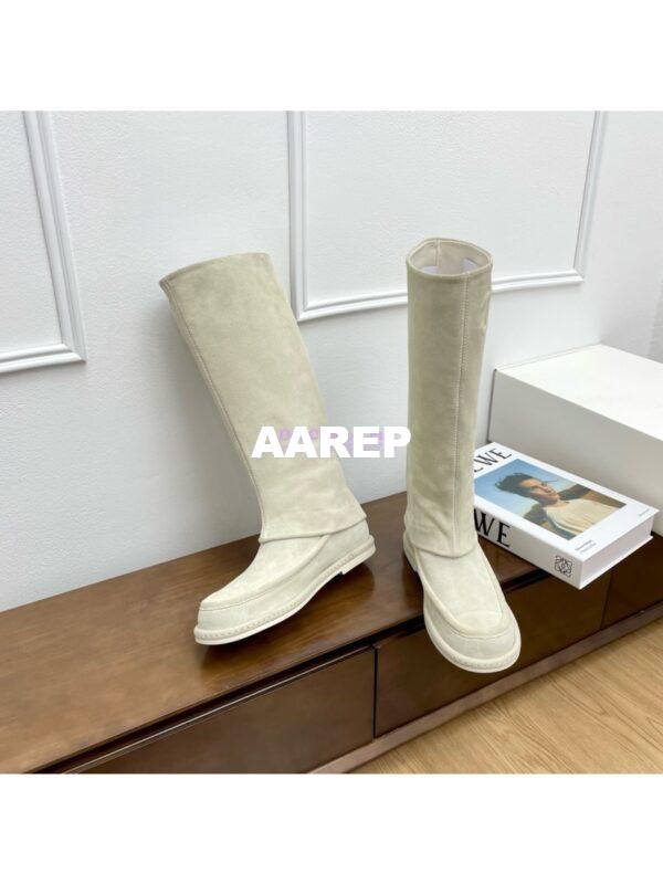 Replica Chanel 25C Suede Calfskin Boots G46117 Creme 10