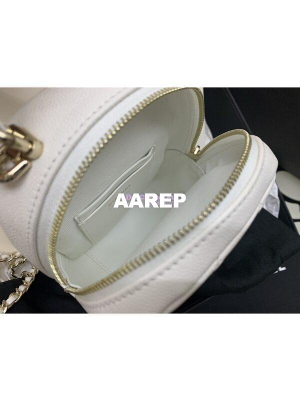 Replica Chanel 24C Grained Calfskin Backpack AP3753 White 8