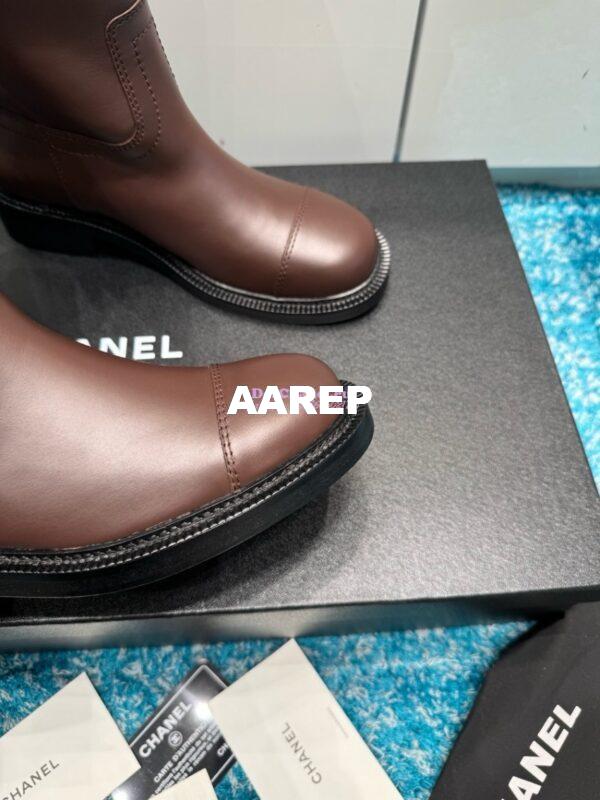 Replica Chanel 24A calfskin Boots G454338 Dark Brown 5