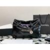 Replica Chanel 24C Grained Calfskin Backpack AP3753 Black