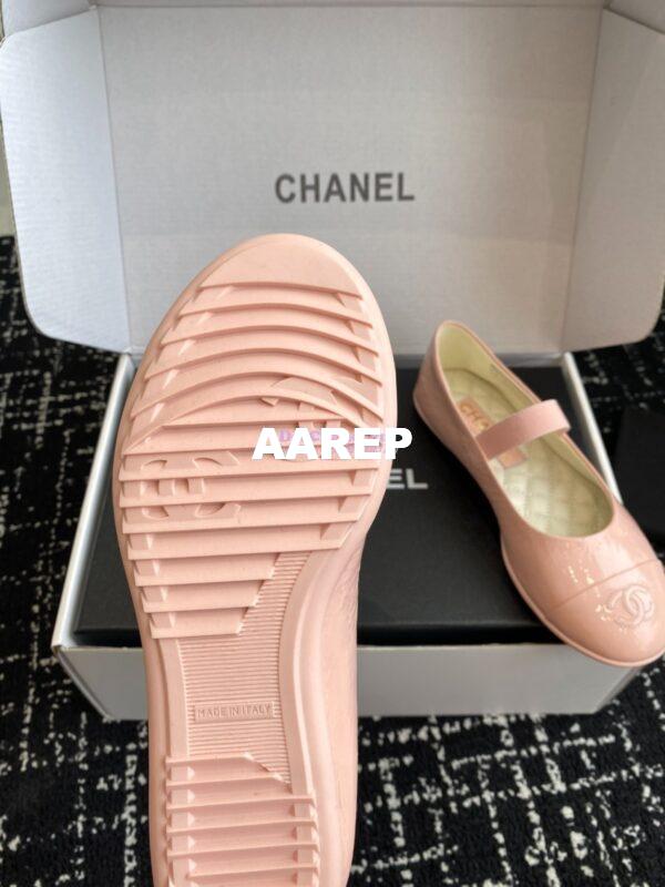 Replica Chanel 25C Mary Janes Crinkled Lambskin G46200 Light Pink 10