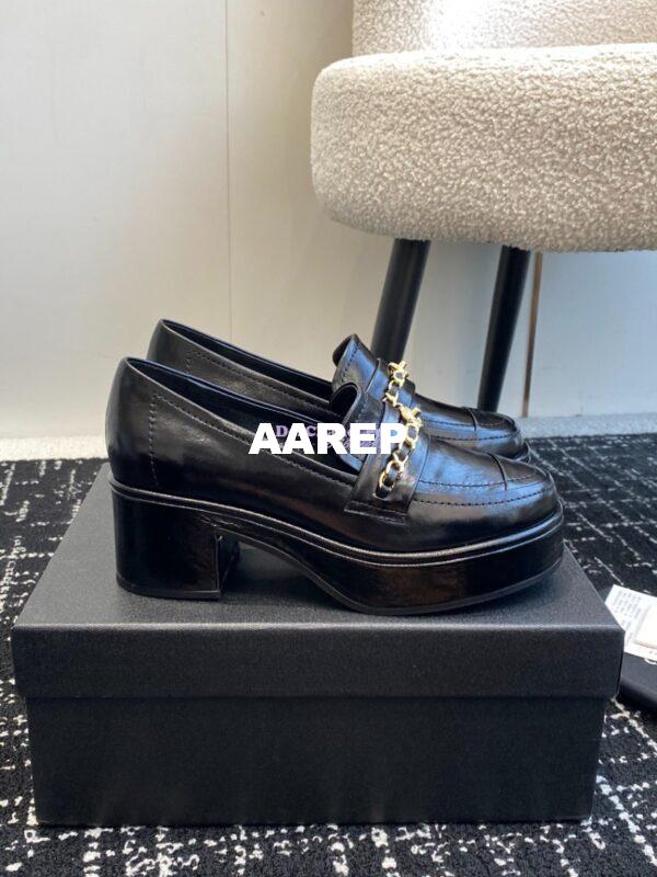 Replica Chanel 24K Mocassins in Shiny Aged-Calfskin G46068 5
