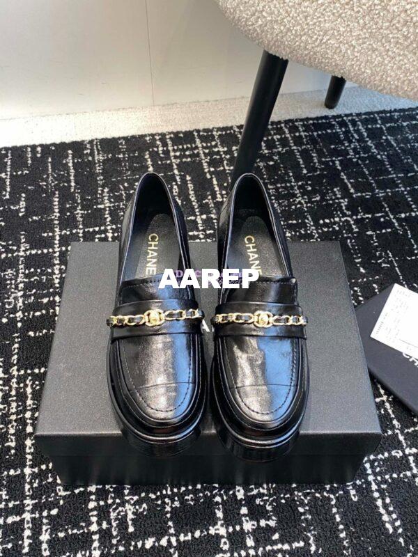 Replica Chanel 24K Mocassins in Shiny Aged-Calfskin G46068 6