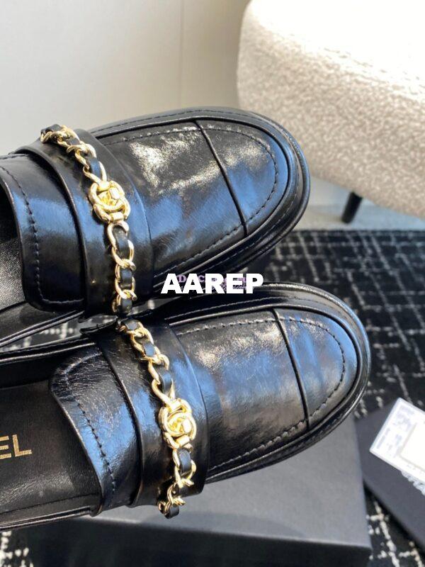 Replica Chanel 24K Mocassins in Shiny Aged-Calfskin G46068 7