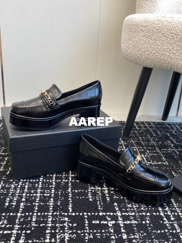 Replica Chanel 24K Mocassins in Shiny Aged-Calfskin G46068 8