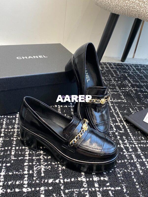 Replica Chanel 24K Mocassins in Shiny Aged-Calfskin G46068 9