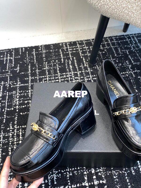 Replica Chanel 24K Mocassins in Shiny Aged-Calfskin G46068 10