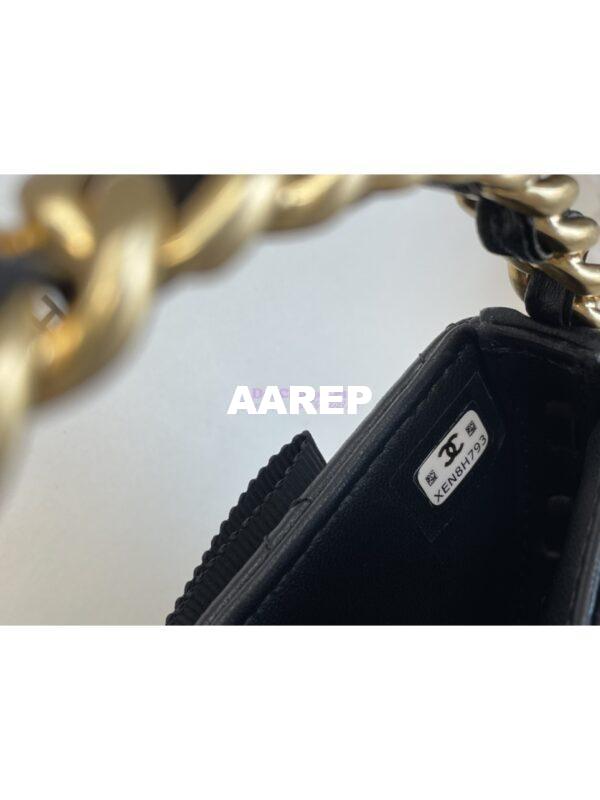 Replica Chanel 23K Limited Edition Camellia Lambskin Pouch AP3584 Black 9