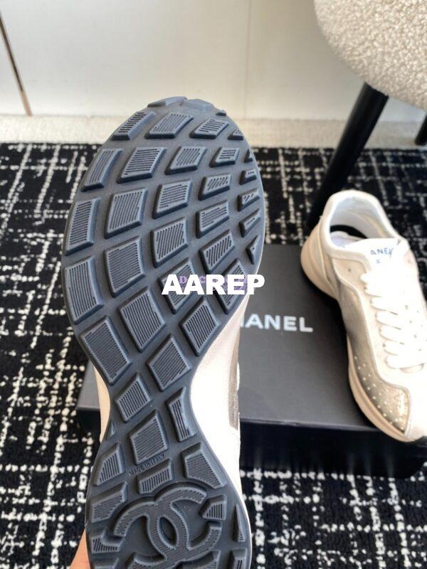 Replica Chanel Cruise 24/25 Trainer in Metallic Calfskin G46252 Gold 9