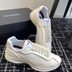 Replica Chanel Cruise 24/25 Trainer in Calfskin G46252 White 2