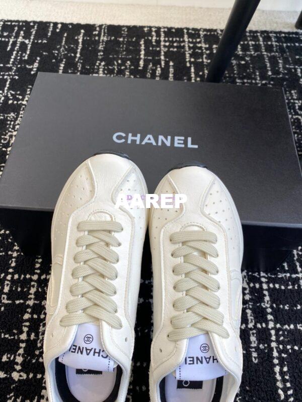 Replica Chanel Cruise 24/25 Trainer in Calfskin G46252 White 6