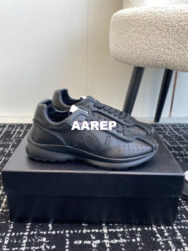 Replica Chanel Cruise 24/25 Trainer in Calfskin G46252 Black 5