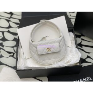 Replica Chanel Grained Calfskin Leather Clutch Bag AP3467 White 2