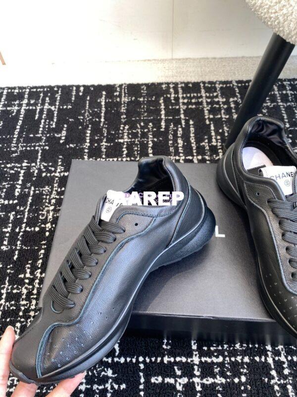Replica Chanel Cruise 24/25 Trainer in Calfskin G46252 Black 7