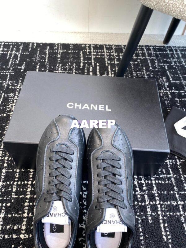 Replica Chanel Cruise 24/25 Trainer in Calfskin G46252 Black 8